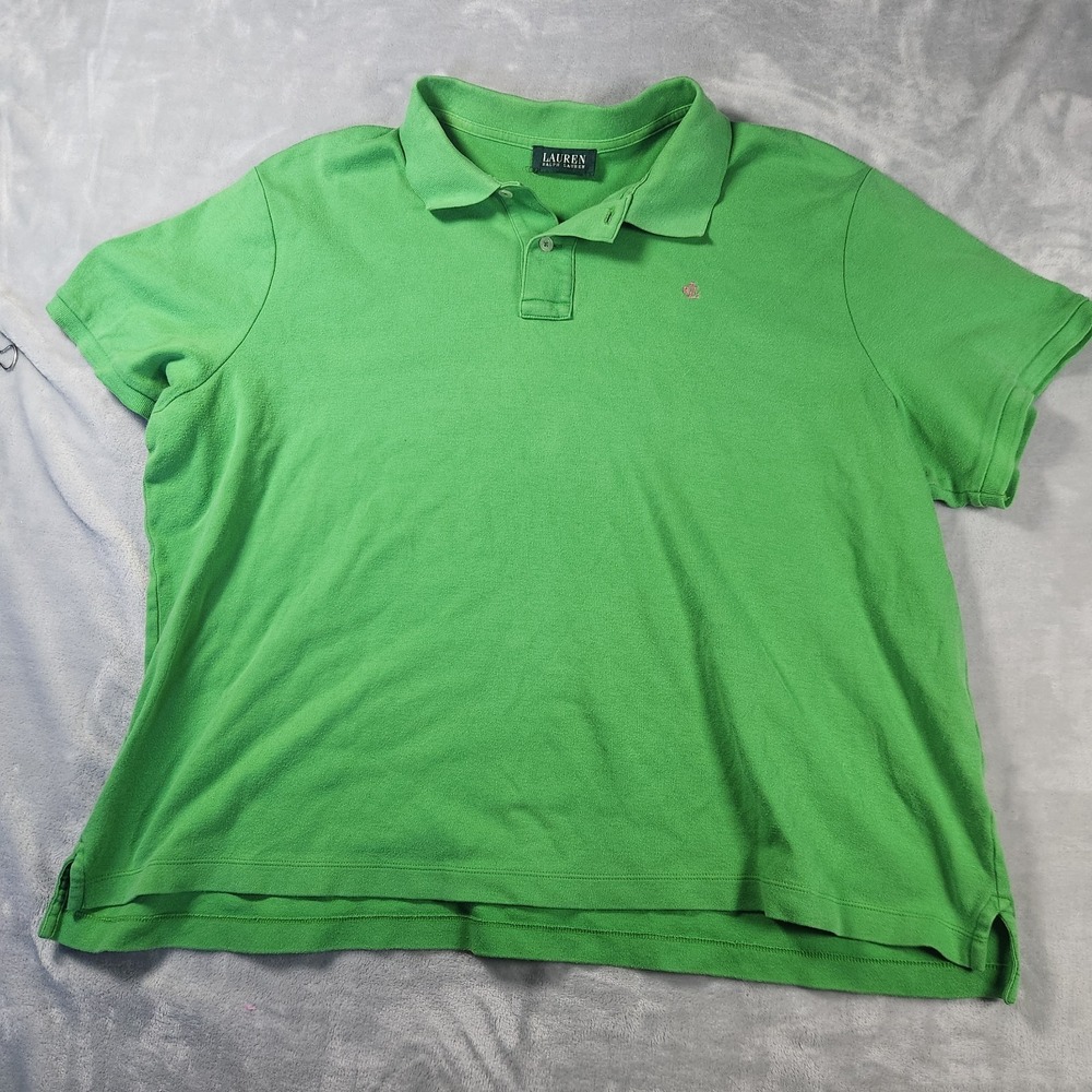 Lauren Ralph Lauren Polo Shirt Men's Size XL‎ Green Logo RLL Preppy Golf Casual
